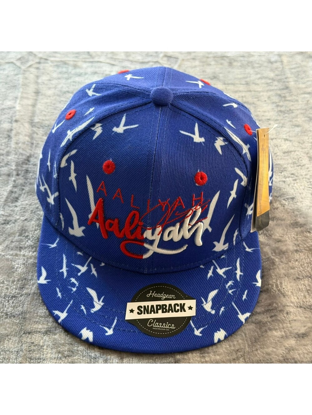 Headgear Classics Aaliyah Fashionista Snapback Hat Men's OS Blue Bird Print